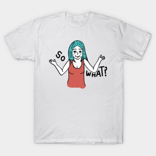 Cute Shrugging Girl T-Shirt